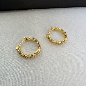 14mm Small Gold Hoop Earrings for Women
